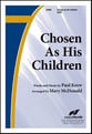 Chosen as His Children SATB choral sheet music cover